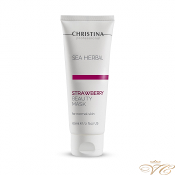 Клубничная маска красоты для нормальной кожи Christina Sea Herbal Beauty Mask Strawberry