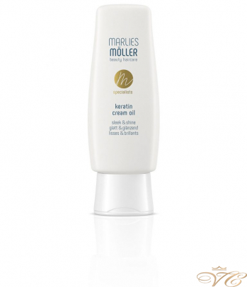 Крем-масло для волос с кератином Гладкость и блеск Marlies Moller Keratin Cream Oil Sleek & Shine