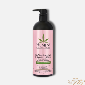 Шампунь для сохранения цвета и придания блеска волосам Грейпфрут - Малина Hempz Blushing Grapefruit & Raspberry Creme Herbal Color Preserving Shampoo