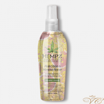 Очищающее масло для тела "Розовый лимон и Мимоза" Hempz Fresh Fusions Pink Citron & Mimosa Flower Energizing Herbal Body Cleansing Oil