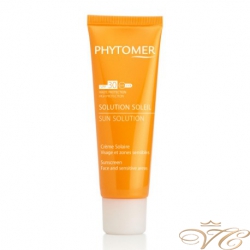 Солнцезащитный крем для лица и чувствительных зон SPF 30 Phytomer Protective Sun Cream Sunscreen SPF30