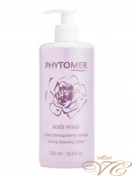 Розовая вода Phytomer Rosee Visage Toning Cleansng Lotion 500 мл.