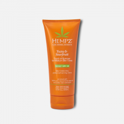 Солнцезащитное молочко-автозагар для смуглой кожи SPF30 "Юдзу и Карамбола" Hempz Yuzu & Starfruit Touch of Summer For Medium Skin Tones